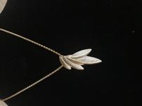 Gold Finish Olive Leaf Necklace 202//151